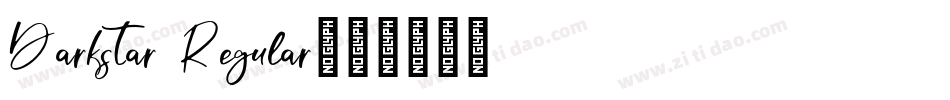 Darkstar Regular字体转换